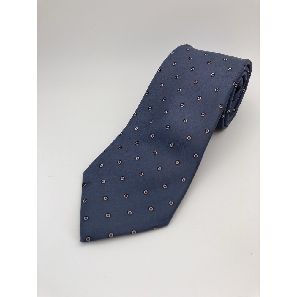 Men's Neck Tie Floral Blue White Red 3" Width Spring Summer Holiday Classic